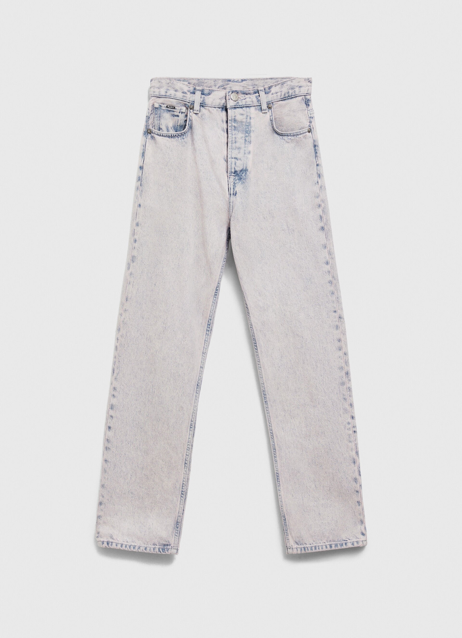 Calça jeans JEAN CELYN, corte reto, cintura alta - jeans