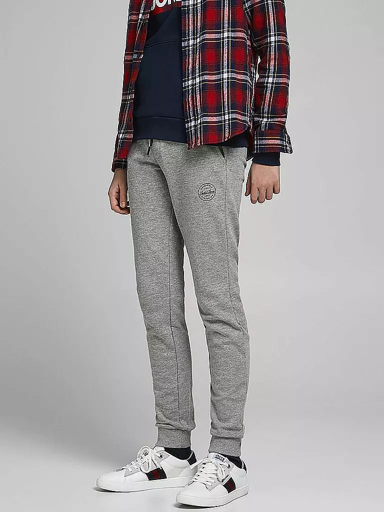 JACK & JONES Jungen Jogginghose JJIGORDON grau