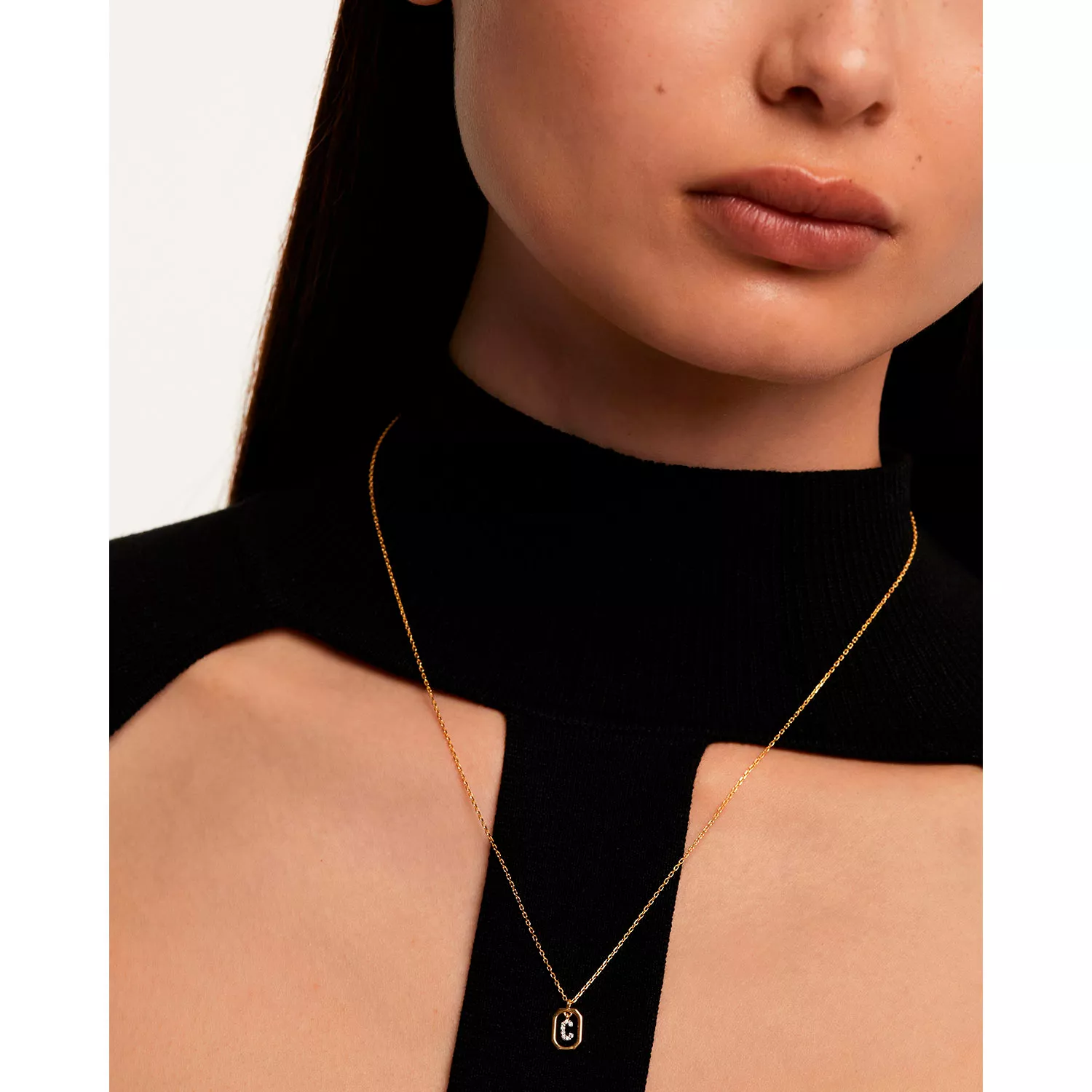 PDPAOLA Mini Letter C Halskæde 18 kt. Forgyldt Sølv CO01-514-U
