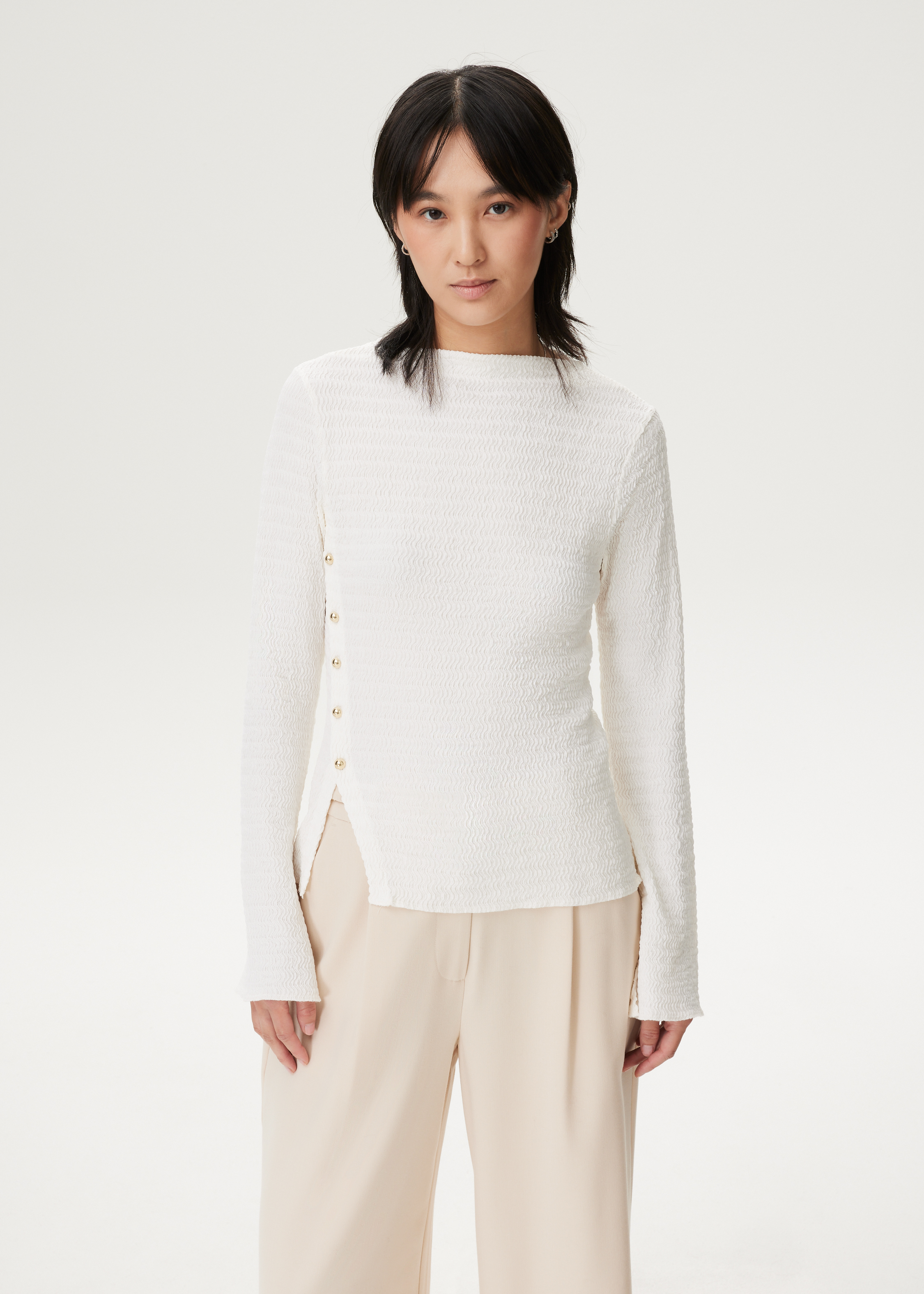 Top met asymmetrisch knoopdetail