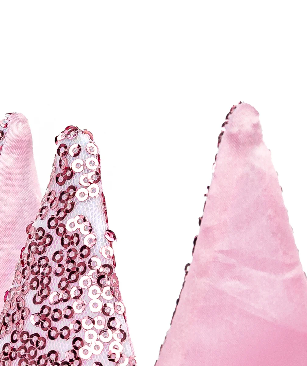 GREAT PRETENDERSCOURONNE FILLE AVEC SEQUINS ROSES ET VOILE
