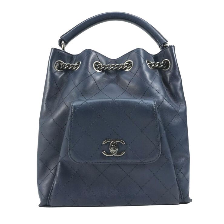 Chanel Vintage Chanel Backpack Blue