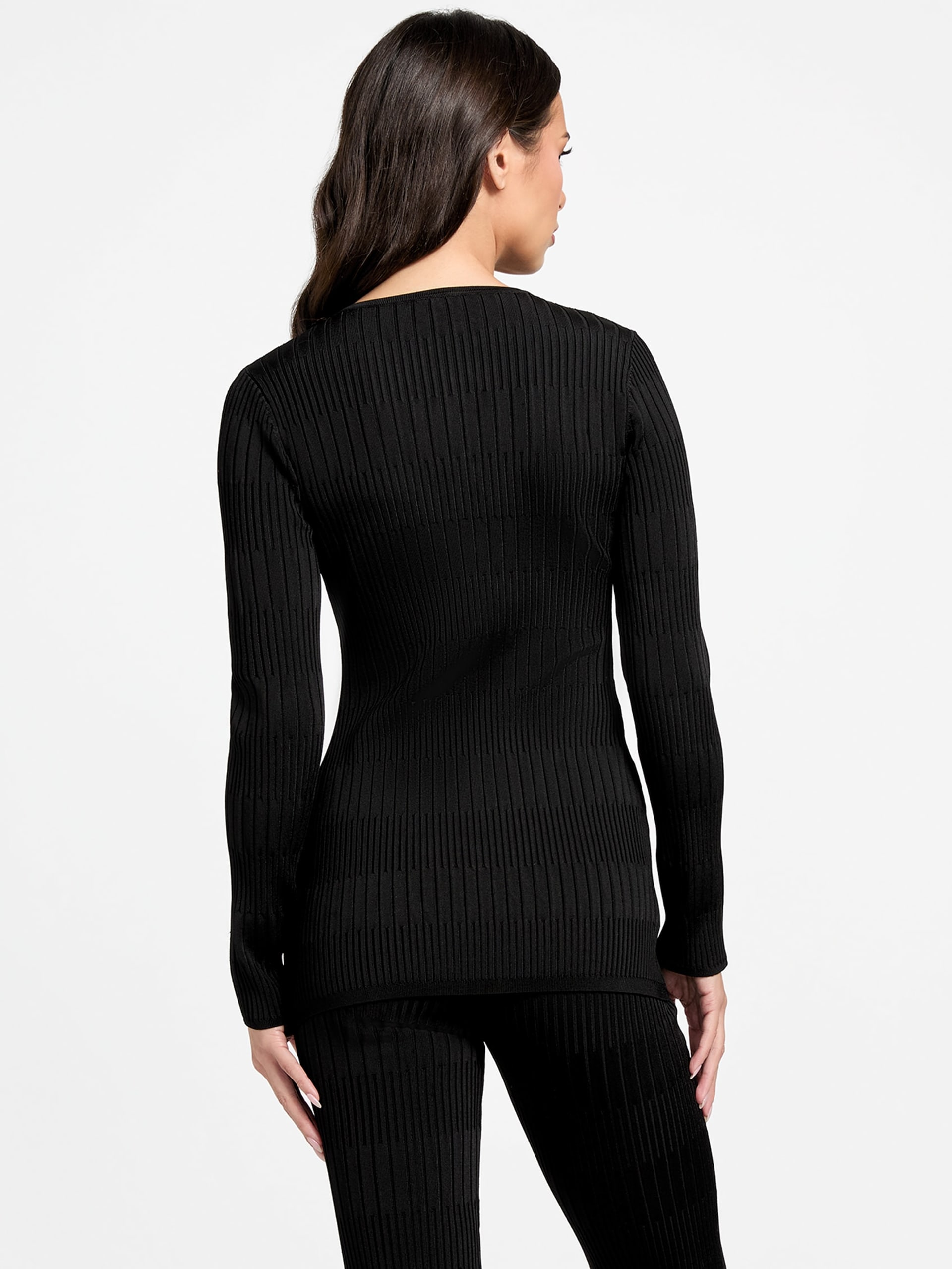 Blusa de malha canelada Janet