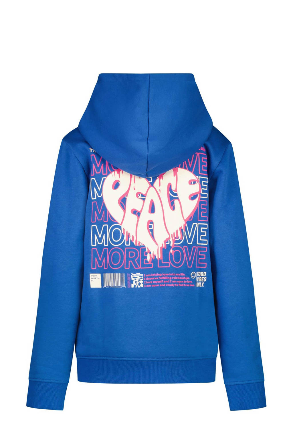 Cars hoodie LORY met backprint kobaltblauw