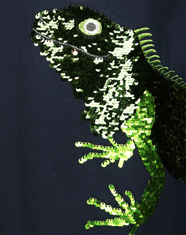 T-Shirt CULLEN IGUANA in navy