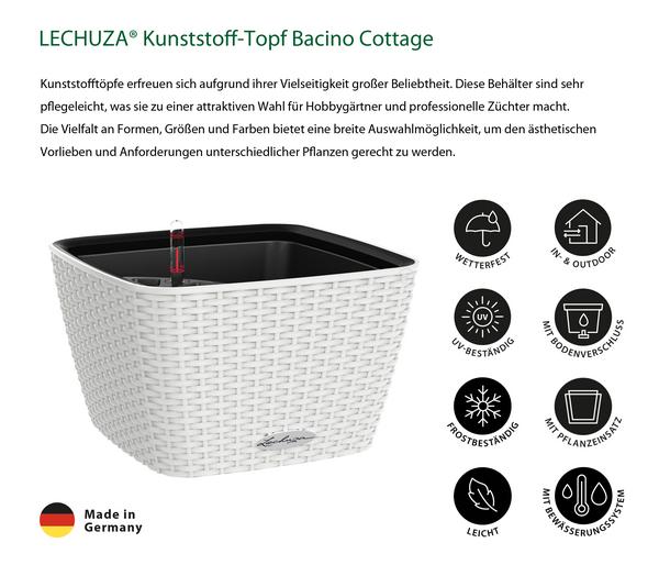 LECHUZA® Kunststoff-Topf Bacino Cottage inkl.