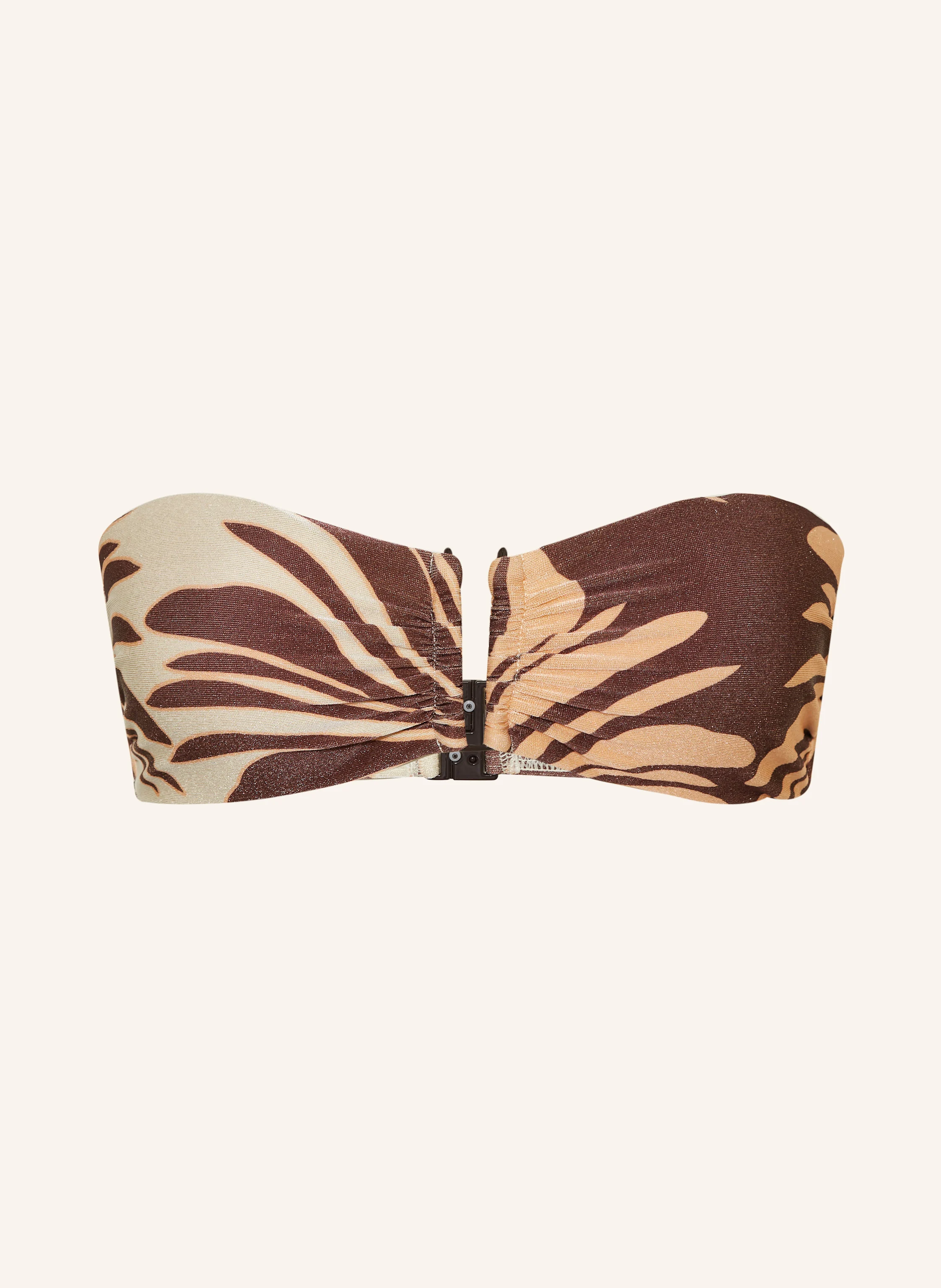 JETS Australia Bandeau-Bikini-Top DAHLIA PALM mit Glitzergarn