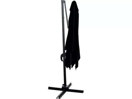 Parasol jardin déporté - 2.5 x 2.5 m - Noir