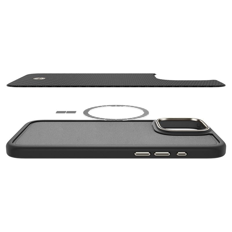 iPhone 16 Pro Enzo Aramid MagSafe Schutzhülle (ACS08508) - Schwarz