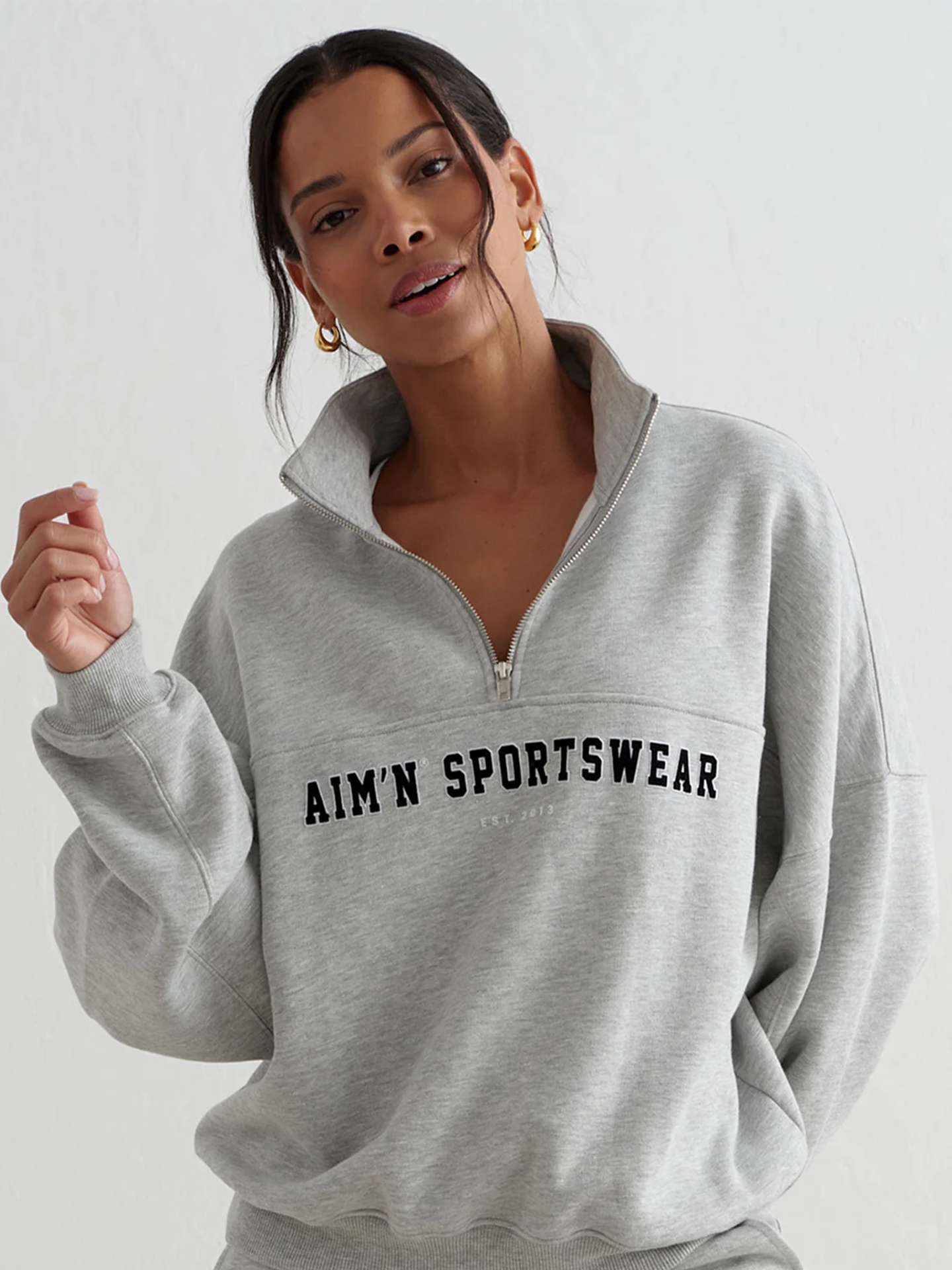Varsity Sweat Half Zip
