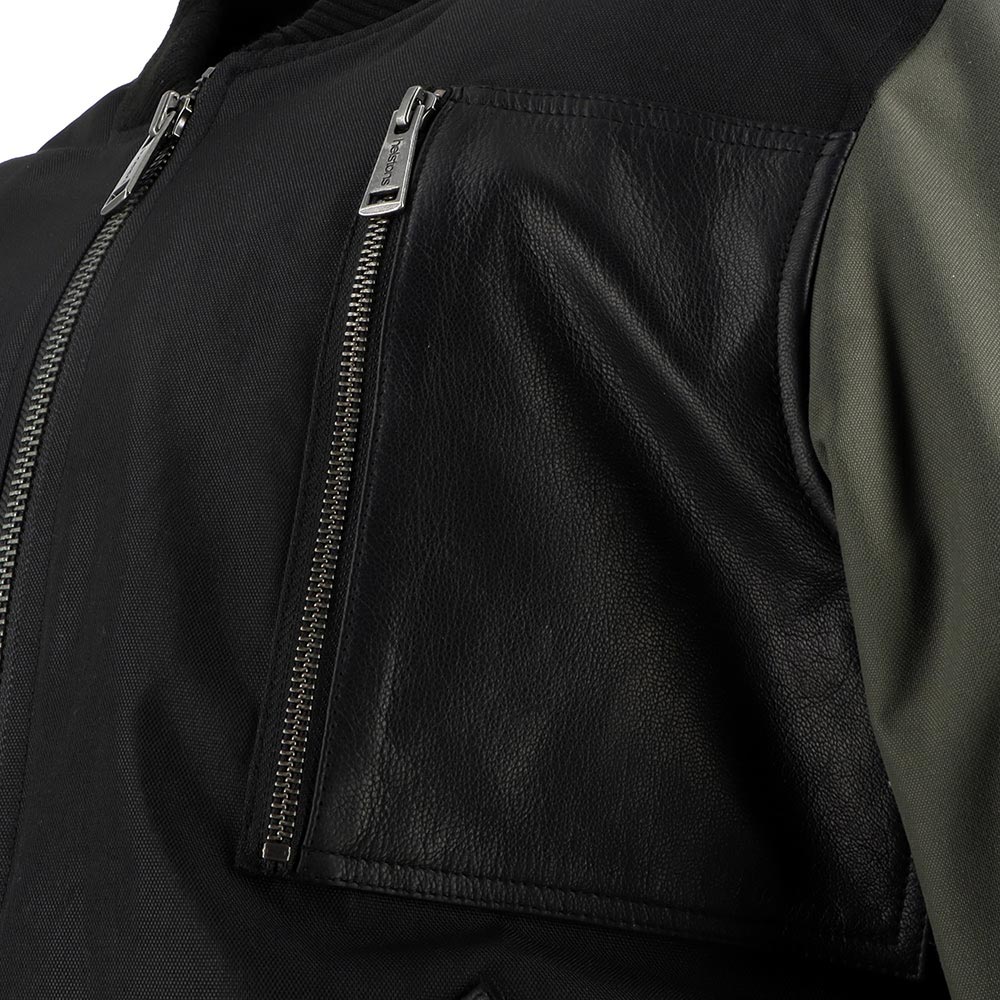 Helstons - Blouson H-Bomb Noir / Kaki