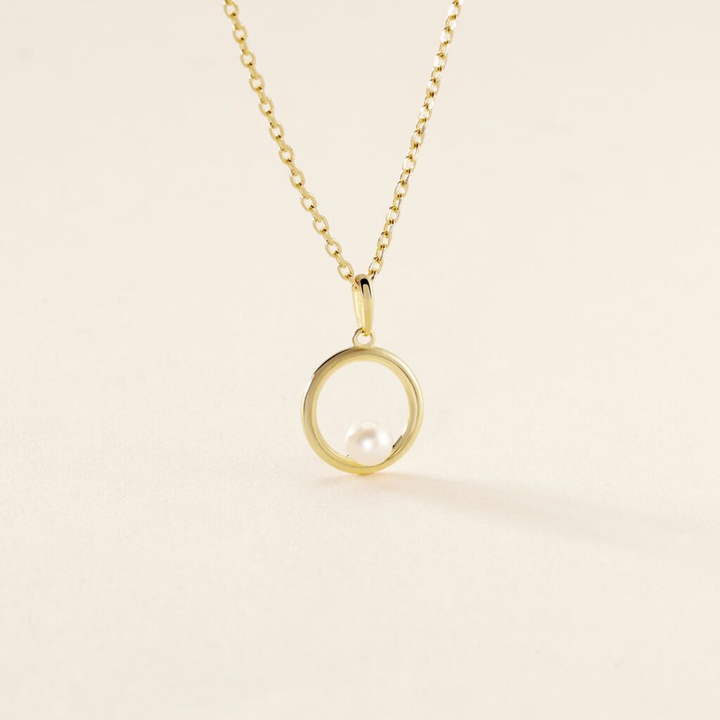 Pendentif Imelie Or Jaune Perle De Culture