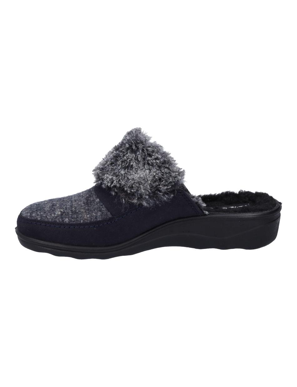 Hausschuh Nice 107, blau-multi