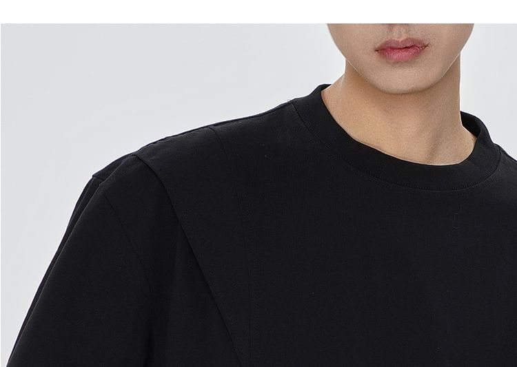 VEAZ - Effen T-shirt met korte mouwen en ronde hals