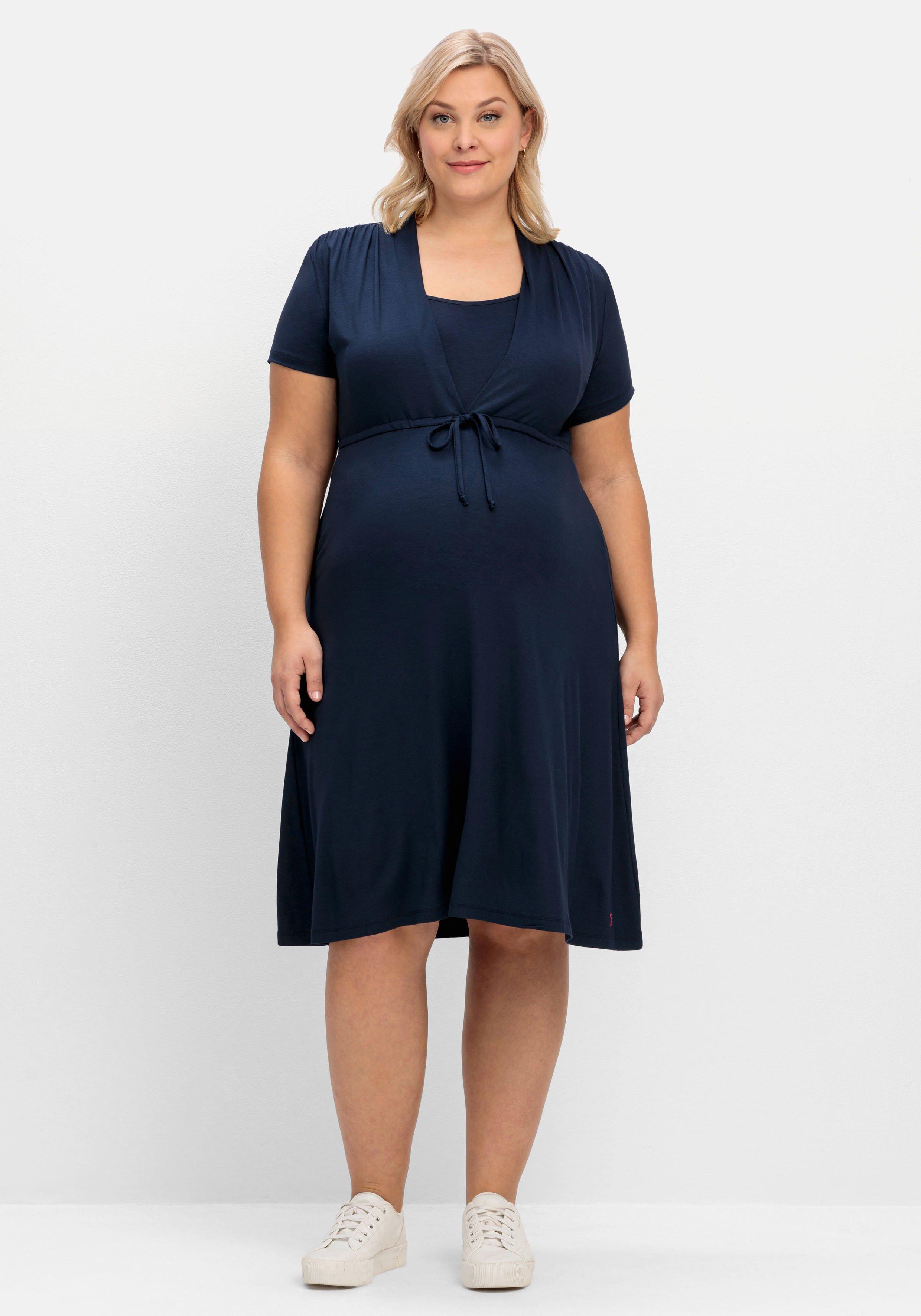 Stillkleid aus Jersey, mit Unterbrust-Tunnelzug