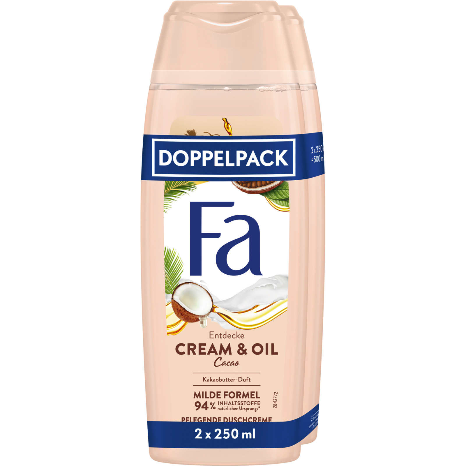 Fa Duschcreme Cream & Oil Cacao 2 x 250 ml
