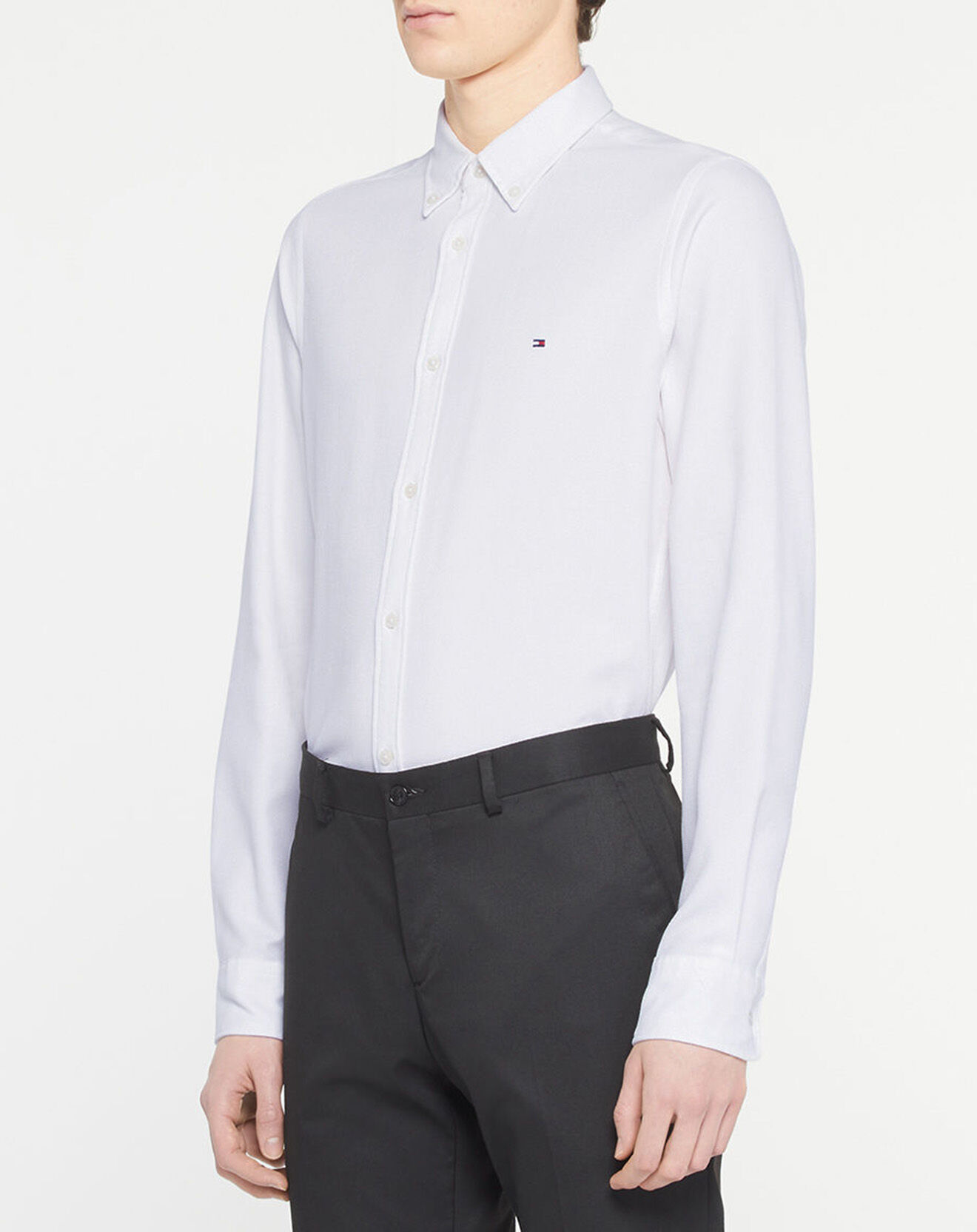Tommy Hilfiger Chemise slim Amurée Thflex blanche