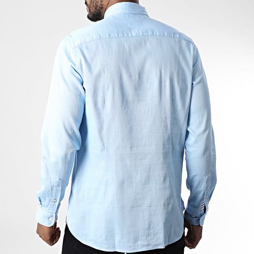 Chemise Manches Longues Core Flex Dobby 5038 Bleu Clair