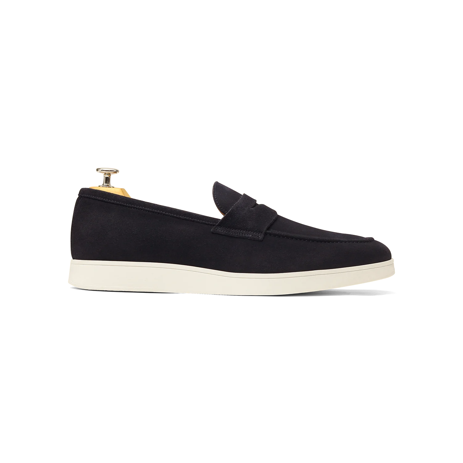 Misha-Mocassin en veau velours marine