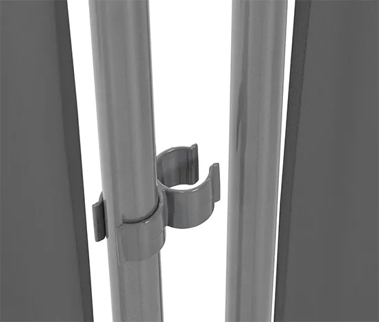 Leco Stellwand, 3-teilig, anthrazit