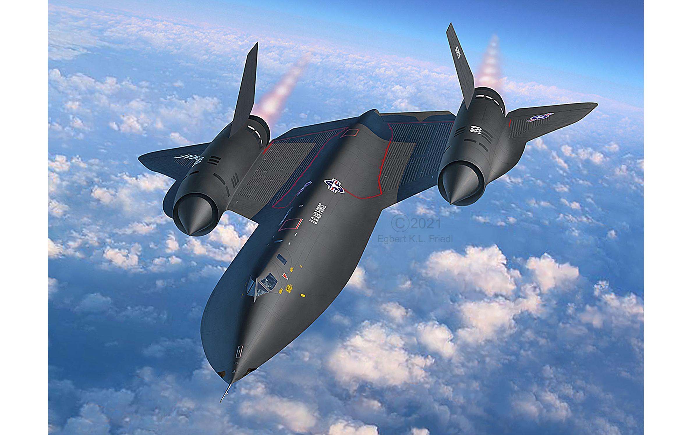 Bausatz Lockheed SR-71 Blackbird 1:48Lockheed SR-71 Blackbird Modellbausatz im Massstab 1:48
