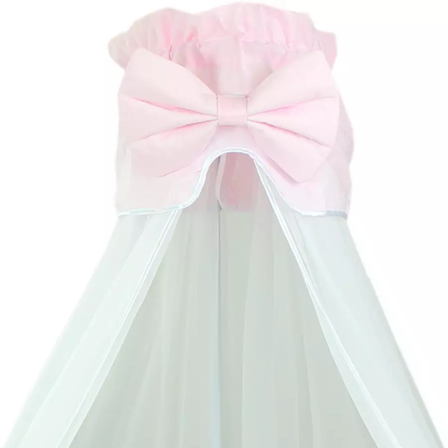 TupTam Babybett Himmel mit Schleife Transparent rosa