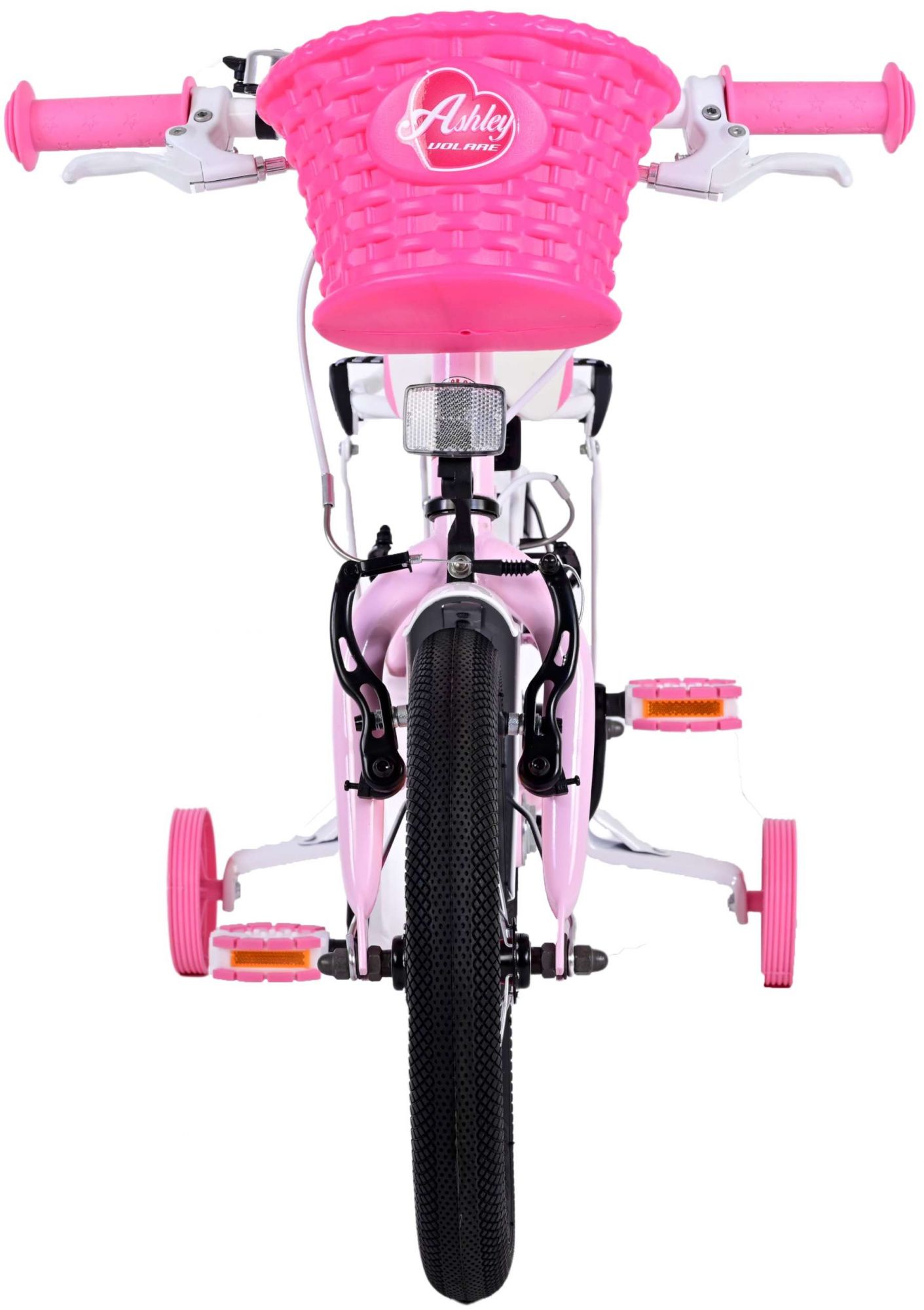 TPFSports Ashley Kinderfahrrad - Mädchen - 14 Zoll - Rücktritt + Handbremse - Weiß