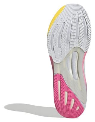 Chaussures Running adidas Supernova Rise Blanc/Rose/Orange Homme
