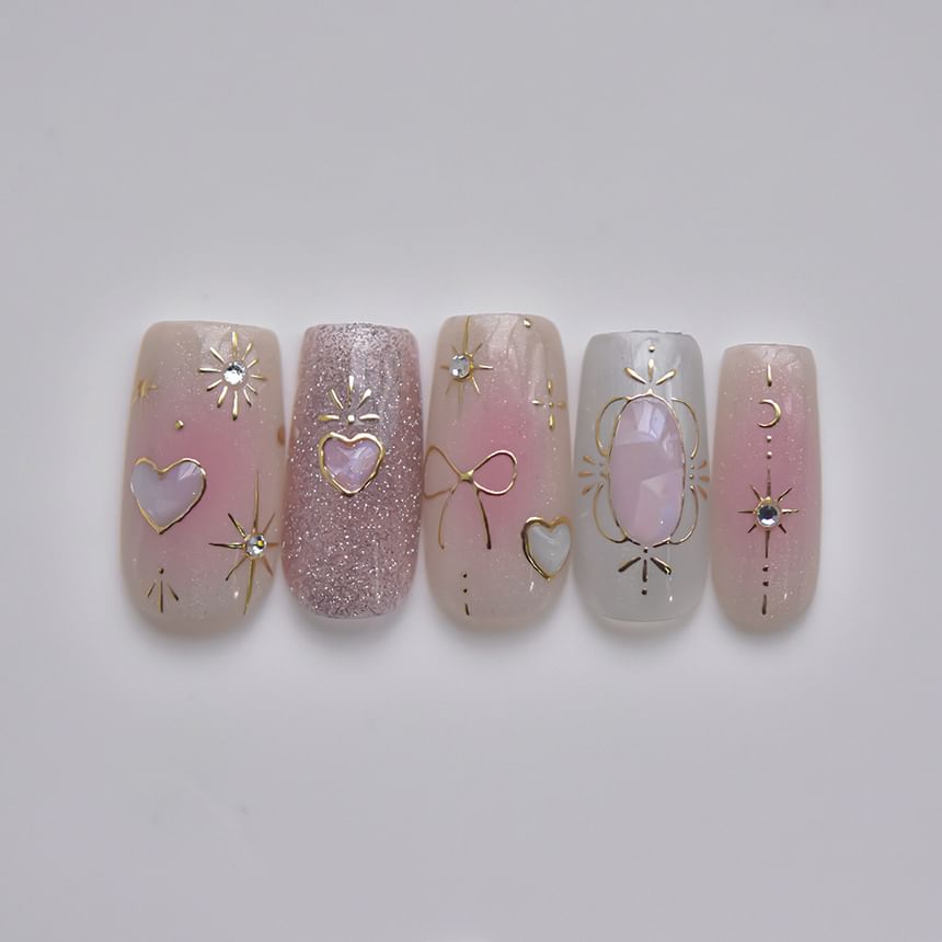 tomoni - Hart Maan & Ster Nail Art Stickers (Diverse Ontwerpen)
