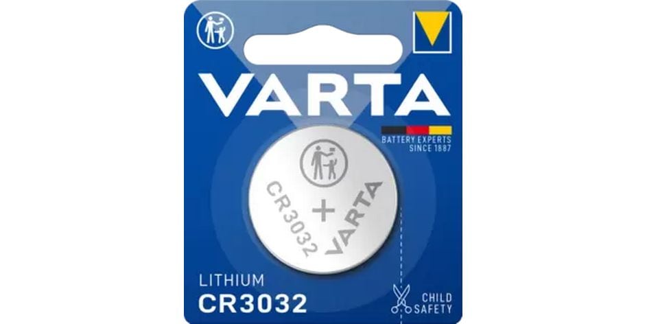 Varta Knopfzelle CR3032 , 1 Stück Varta CR3032 Einwegbatterie Lithium