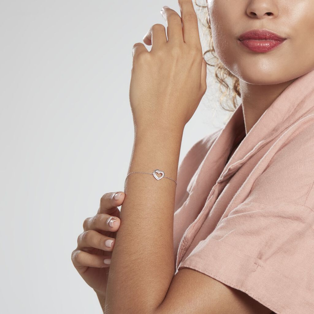 Bracelet Atoum Argent Oxyde De Zirconium