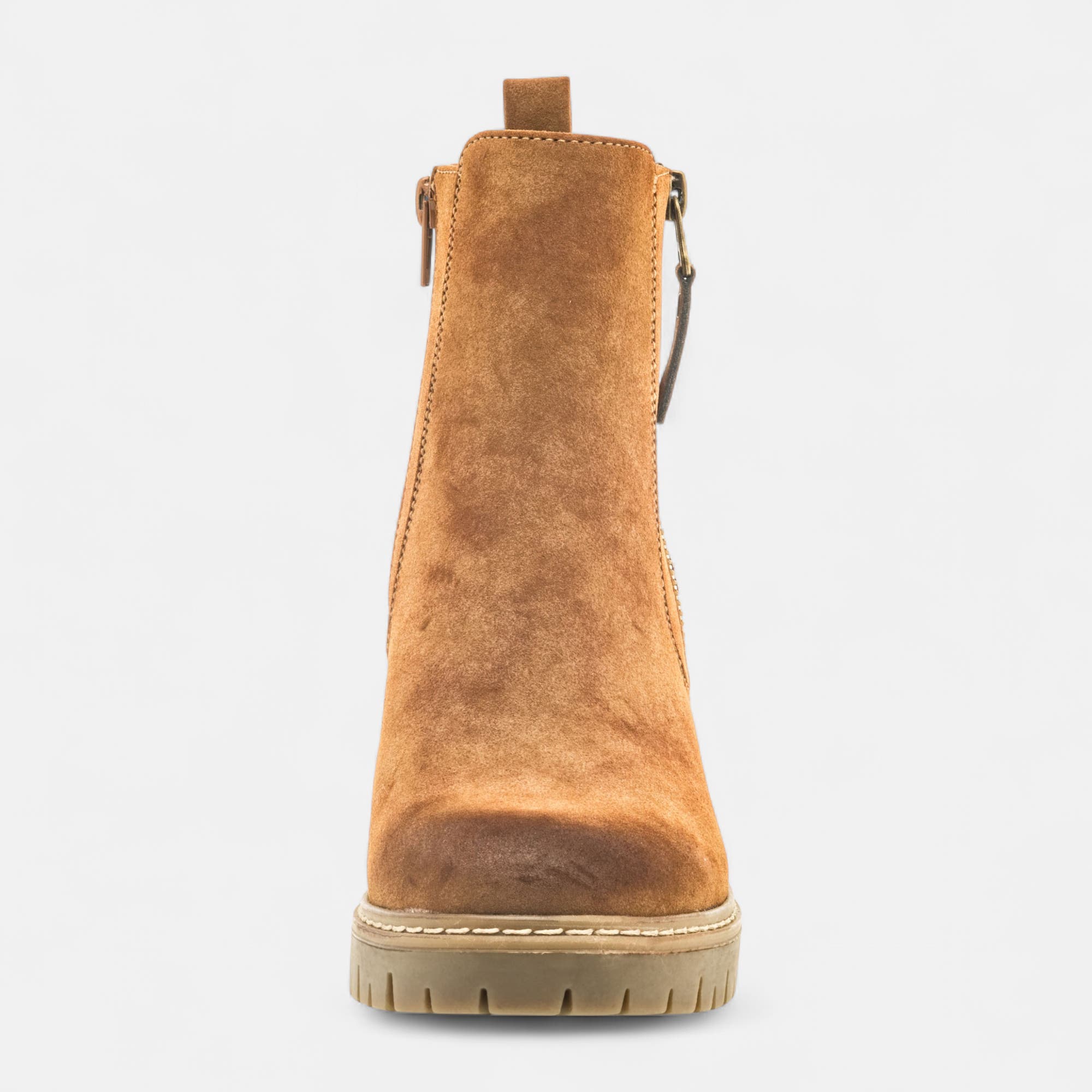 Boots à talon Femme camel