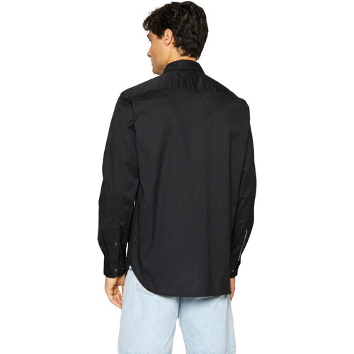 Tommy Jeans - CAMISA OXFORD REGULAR HOMBRE DM0DM18335 Negro