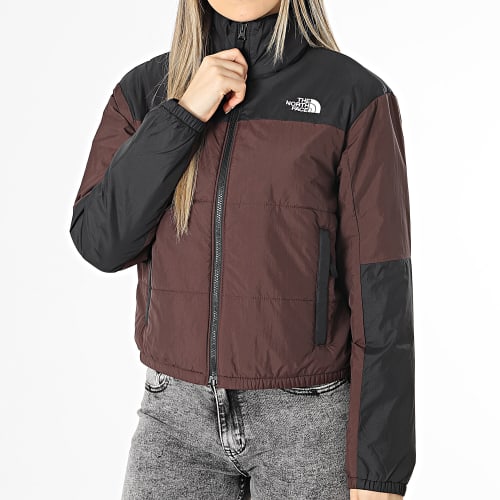 Doudoune Femme Gosei Puffer Bordeaux Noir