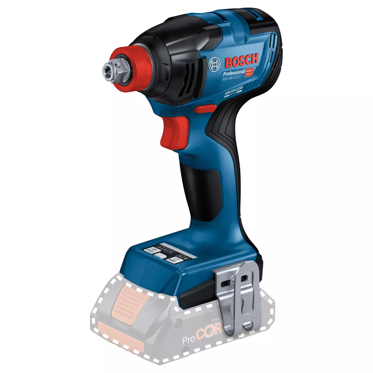 Bosch GDX 18V-210 C 18V Li-ion Accu slagschroevendraaier/slagmoeraanzetter set (2x4.0Ah) in L-Boxx