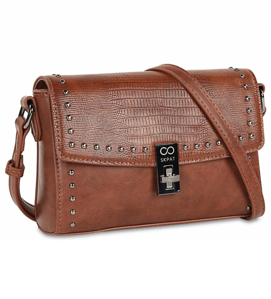 Bolsa de ombro Skpat 312885 marrom - 21x14x5,5cm -