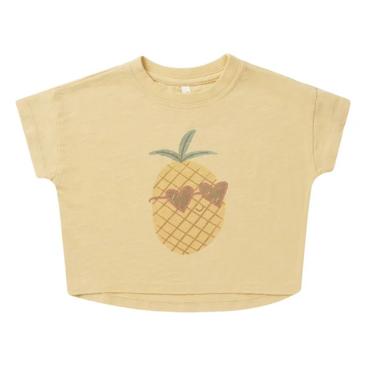 Rylee + Cru T-Shirt Ananas | Jaune