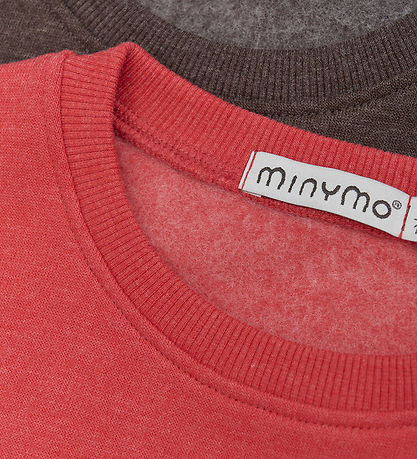 Minymo Sweatshirt - 2er-Pack - Tomatenpüree
