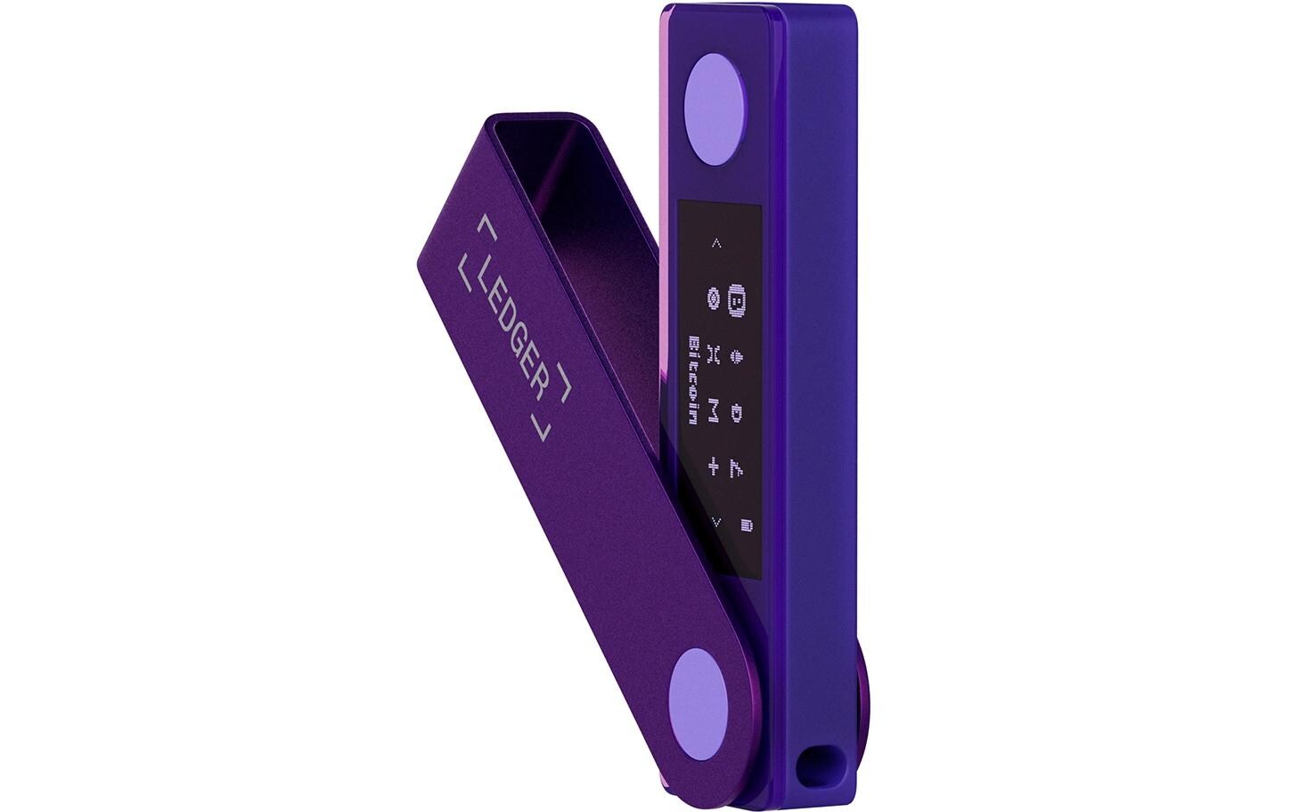 Nano X Amethyst Purple<br>Crypto-Hardware-Wallet mit Bluetooth zum Kaufen, Verwalten und Vermehren digitaler Vermögenswerte