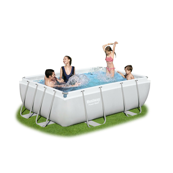 Bestway zwembad Power Steel rechthoek 282x196x84 cm met filterpomp