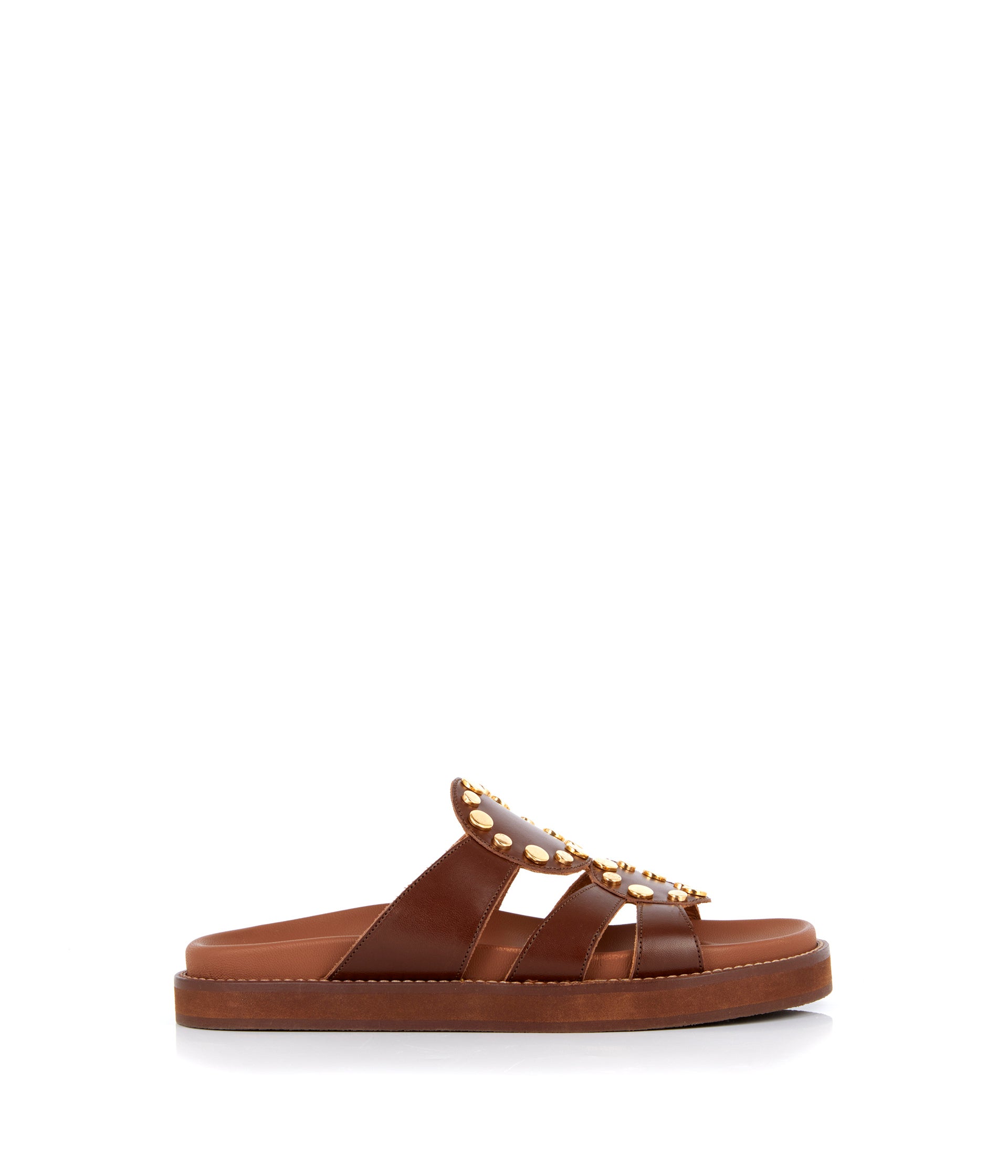 Mules marron Ana