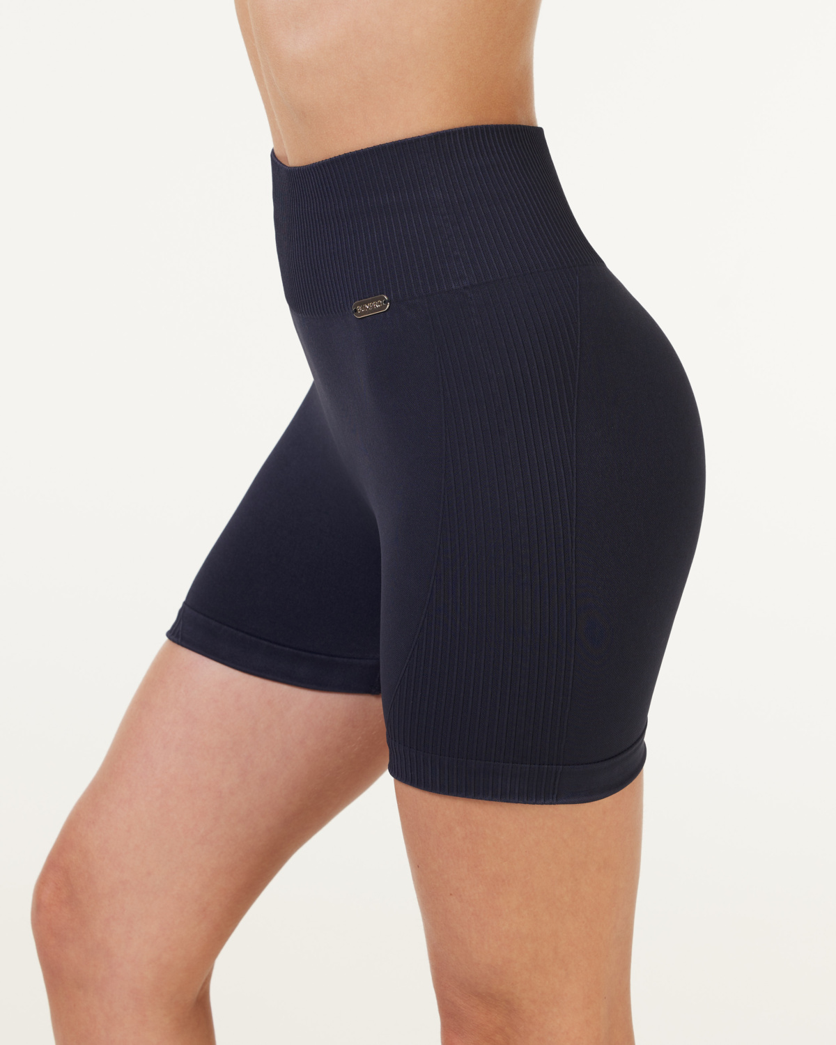 Bumpro Wave Seamless Shorts Black Sandwash