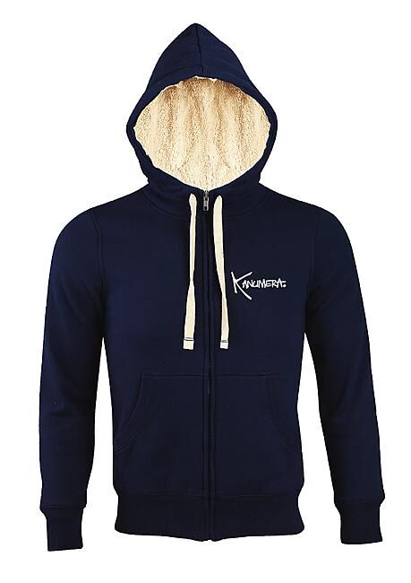 KANUMERA - VESTE ZIPPEE SHERPA LES RAIES FEMME