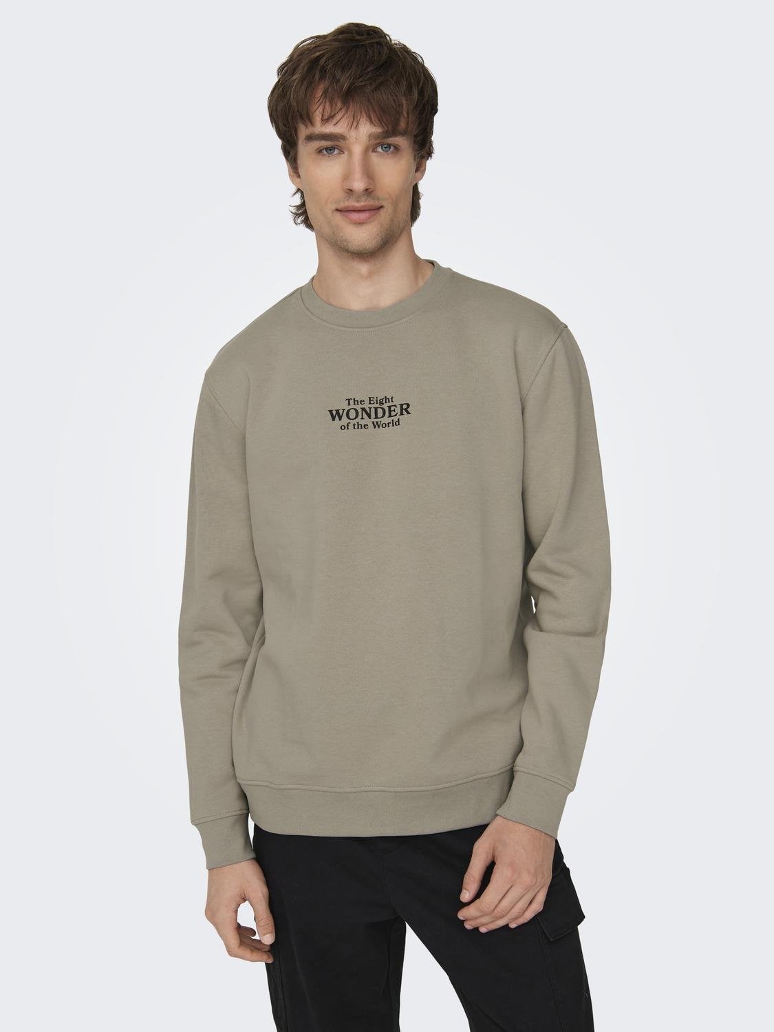 ONSCELEBRITY Sweatshirt Vintage Khaki