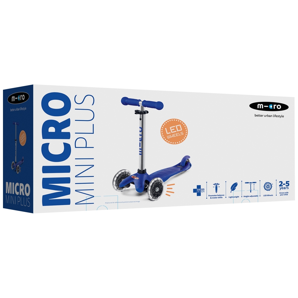 Mini Micro Plus Roller mit blauer LED-Beleuchtung