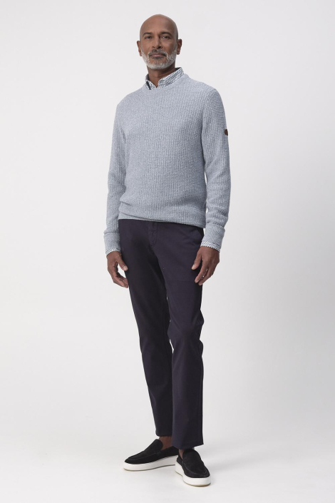 Campbell blauwe heren trui