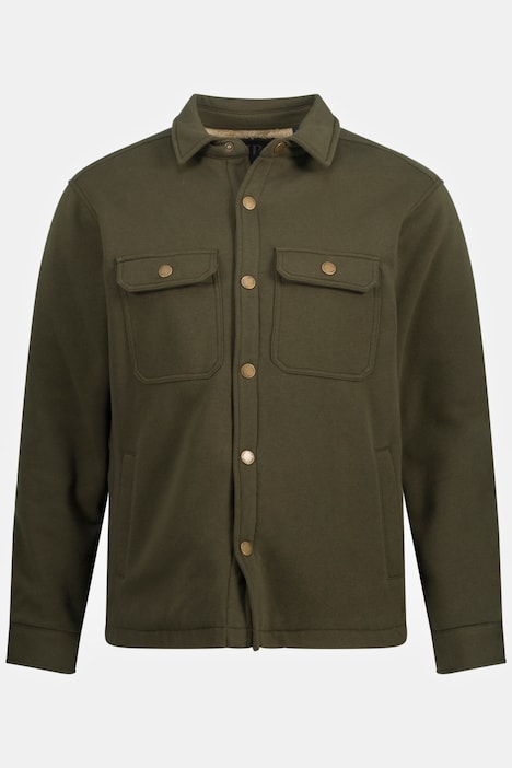 Hemd, Overshirt, Outdoor, Sweat, Webpelz-Futter, Langarm, bis 8 XL
