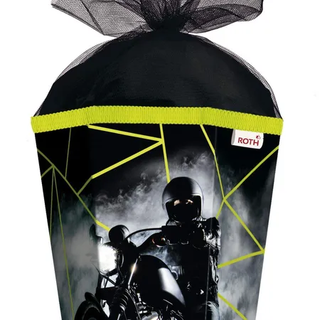 Roth Schultüte 85cm eckig Biker