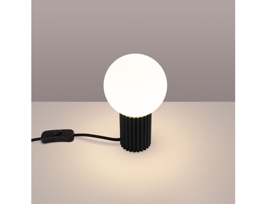 SOLLUX LIGHTING - Lampe à poser halo noir