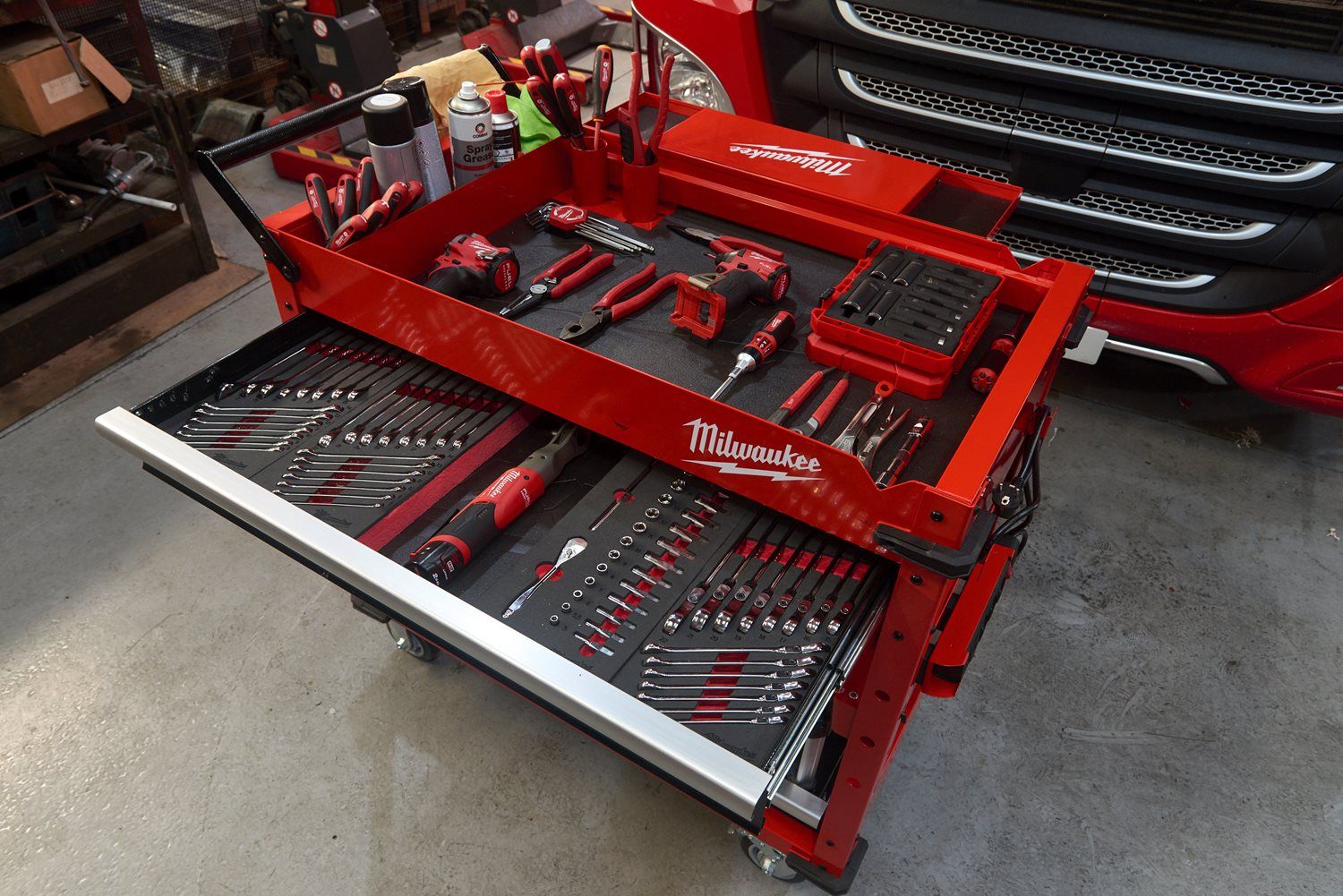 Milwaukee TOOLGUARD™ SWC40-1 Stalen gereedschapswagen rood 102cm - 4932478856